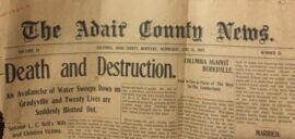 Adair County's Deluge, 115 Years Ago